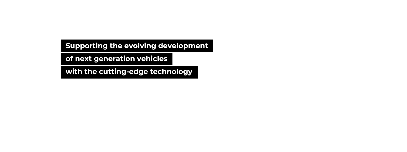Supporting the evolving development of next generation vehicles with the cutting-edge technology