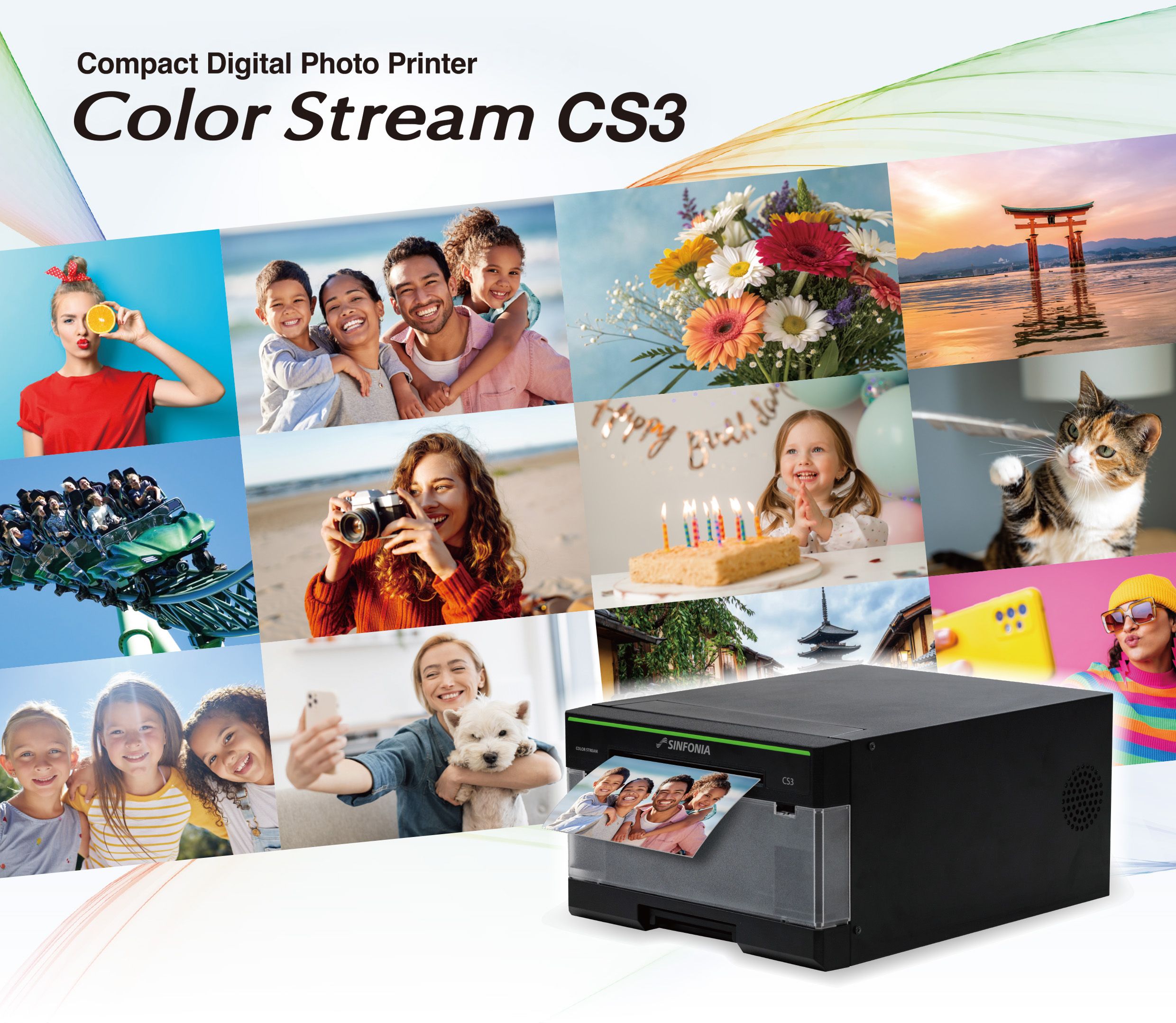 ompact Digital Photo Printer Color Stream CS3 New Standard High-Performance Compact Dye-Sub Printer Debuts! Most Compact, Lightest, and Highest Print Quality – Now with bigger capacity!